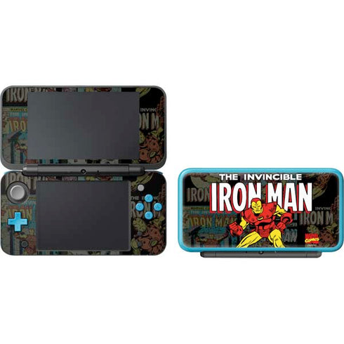 Marvel Classic Comics Iron Man Action Vintage Nintendo 2DS XL (2017) Skin